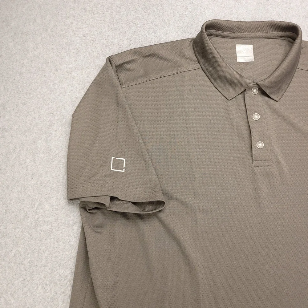 Callaway Opti-Dry‎ Polo Golf Shirt Men's XXL Gray Polyester Performance Stretch
